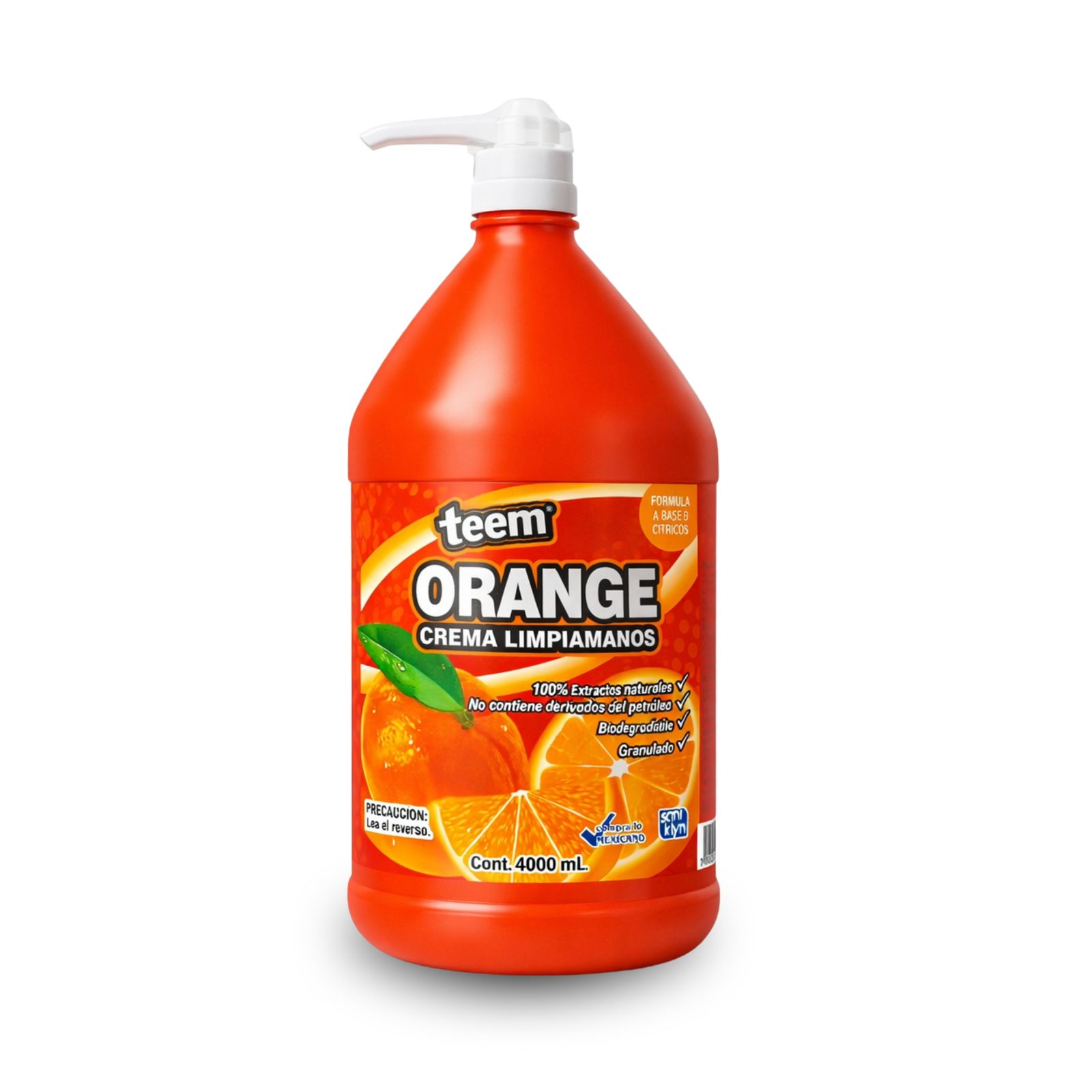 Orange Crema Limpia Manos 4000L
